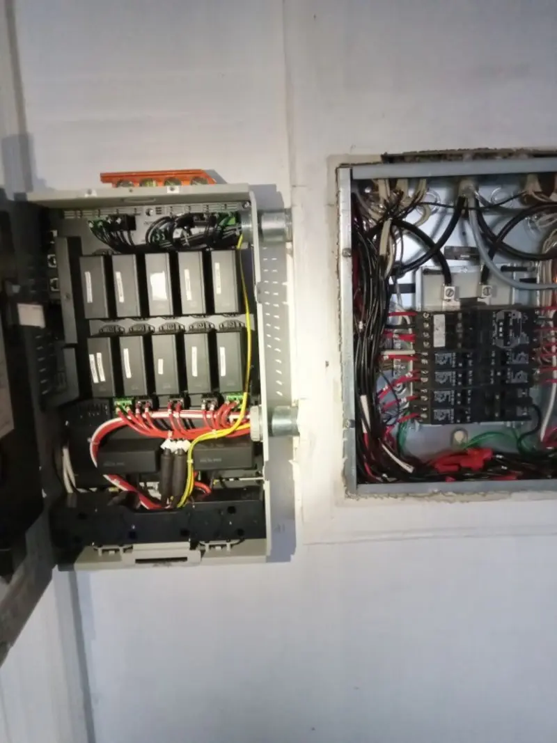 Electrical panel upgrade completed for Indoor Lighting Installation in Brushy Creek